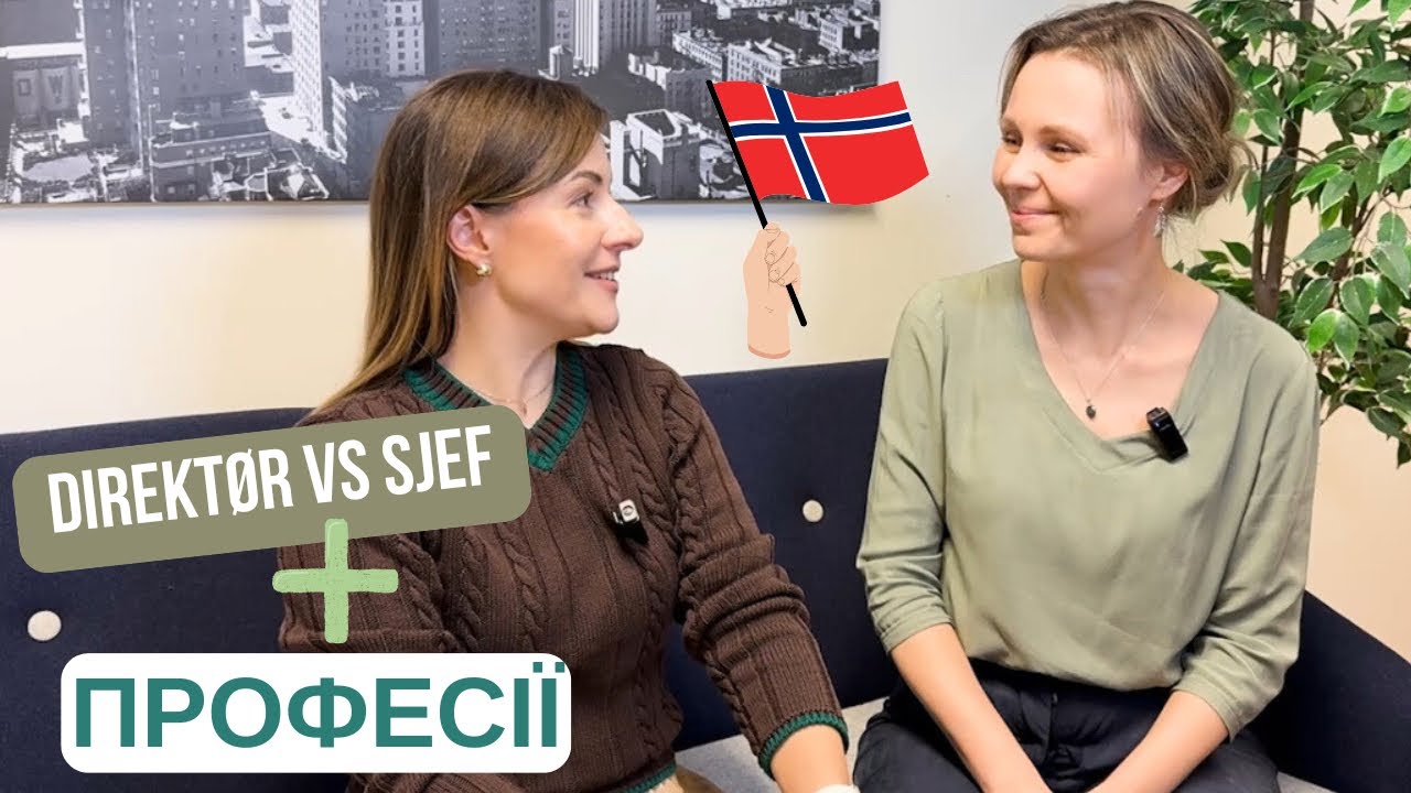 Не плутайте SJEF, LEDER, DIREKTØR + Найпотрібніші професії норвезькою👨‍🔧