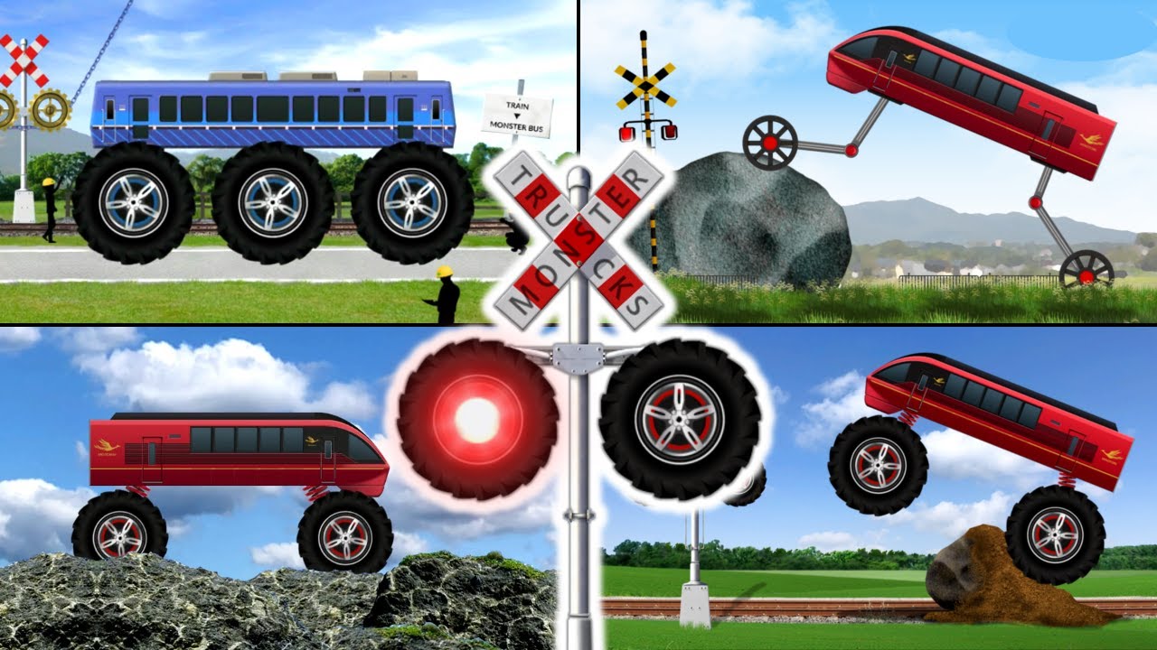 踏切カンカン総集編＃3　～電車を車に魔改造編～ / Train & Railroad Crossing Compilation #3 ~Remodel into Cars ~