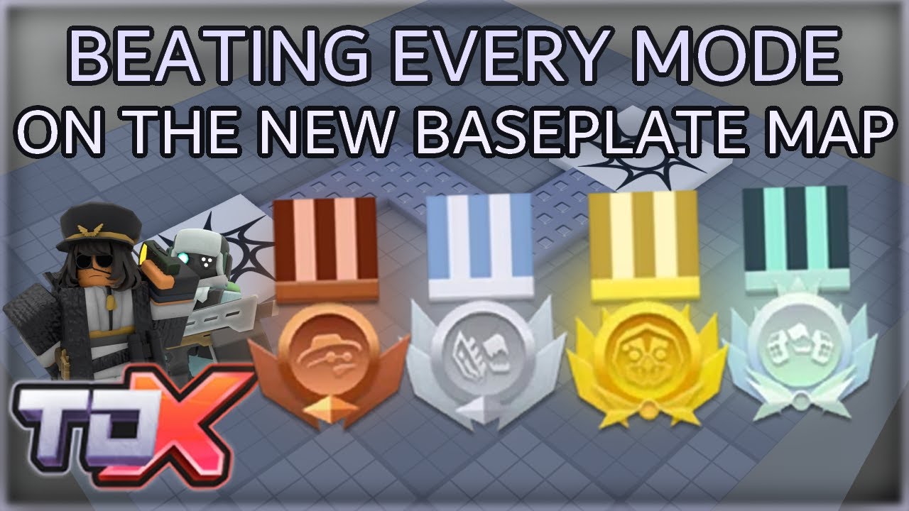 BEATING EVERY MODE on Baseplate (NEW TDX MAP) | Tower Defense X