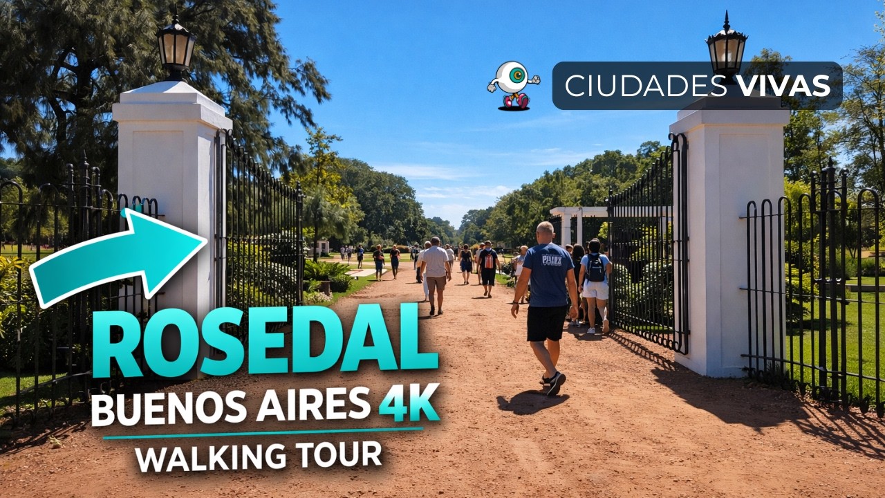 Rosedal de Palermo Buenos Aires 🌹 | Walking Tour 