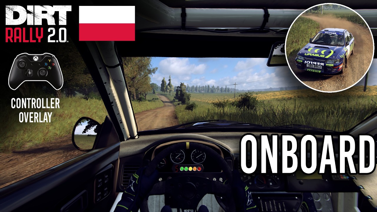 Full Jezioro Rotcze Onboard | Group A, Subaru Impreza 1995 Dirt Rally 2.0 | Controller Gameplay