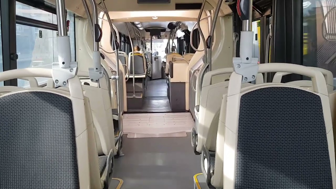 Barcelona bus ride Heuliez GX Hybrid