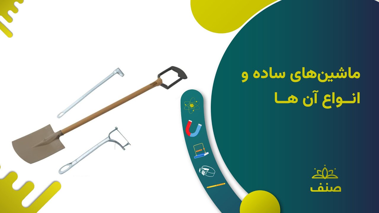 صنف - فزیک صنف هشتم - درس ۲۵: ماشین های ساده و انواع آن ها