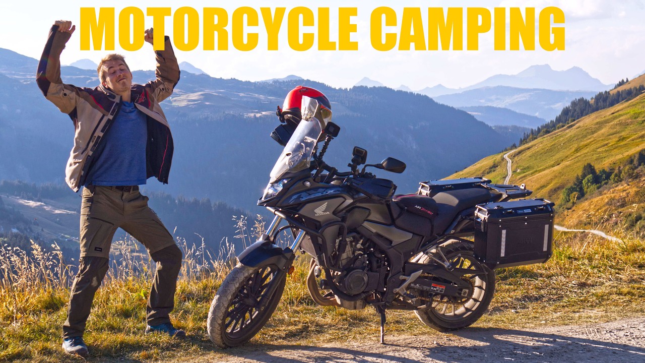 Motorcycle Camping In The French Alps | Honda CB500X & Royal Enfield Himalayan | Part 1/2