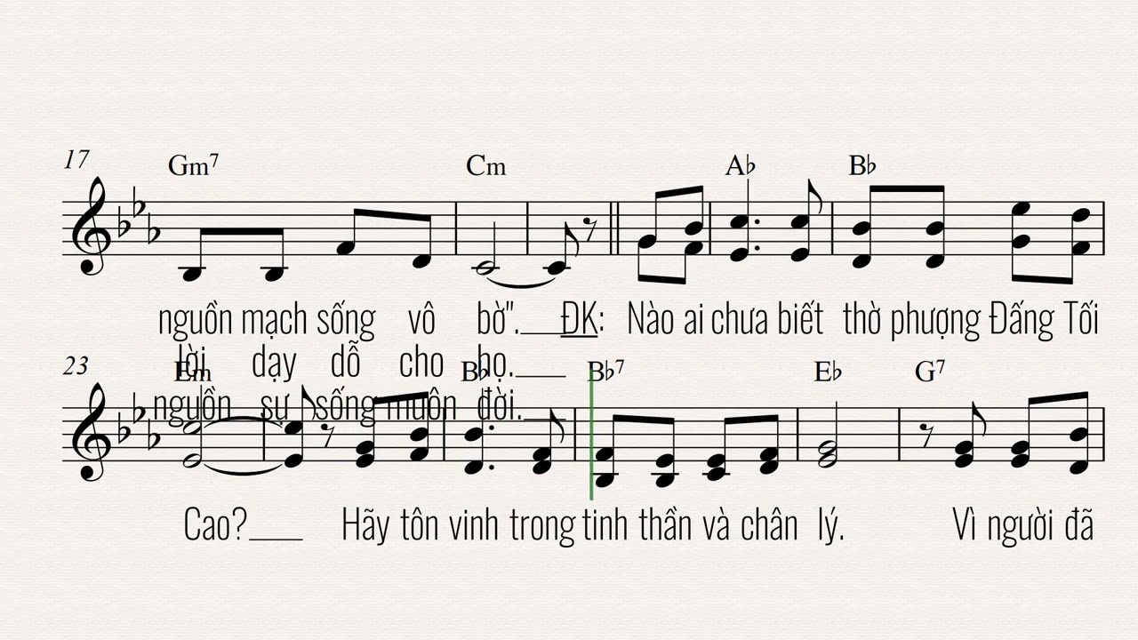 ST: NGUỒN NƯỚC HẰNG SỐNG - Thiên Lý