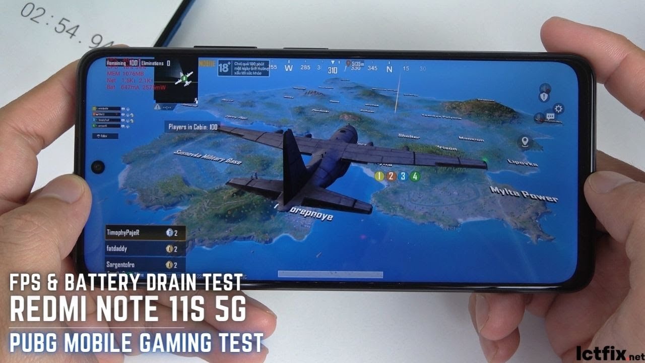 Redmi Note 11s 5G PUBG Mobile Gaming test | Dimensity 810, 90 Hz Display