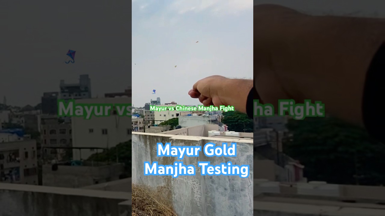 Mayur Gold Manjha Testing dheel technique #patang #kiteflying #dhoolpet #trendingshorts #manjha