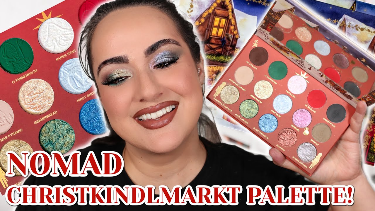 Обзор палетки Nomad Cosmetics Christmas Market + 2 образа! | Я ОБОЖАЮ ПРАЗДНИЧНЫЕ ПАЛЕТКИ!