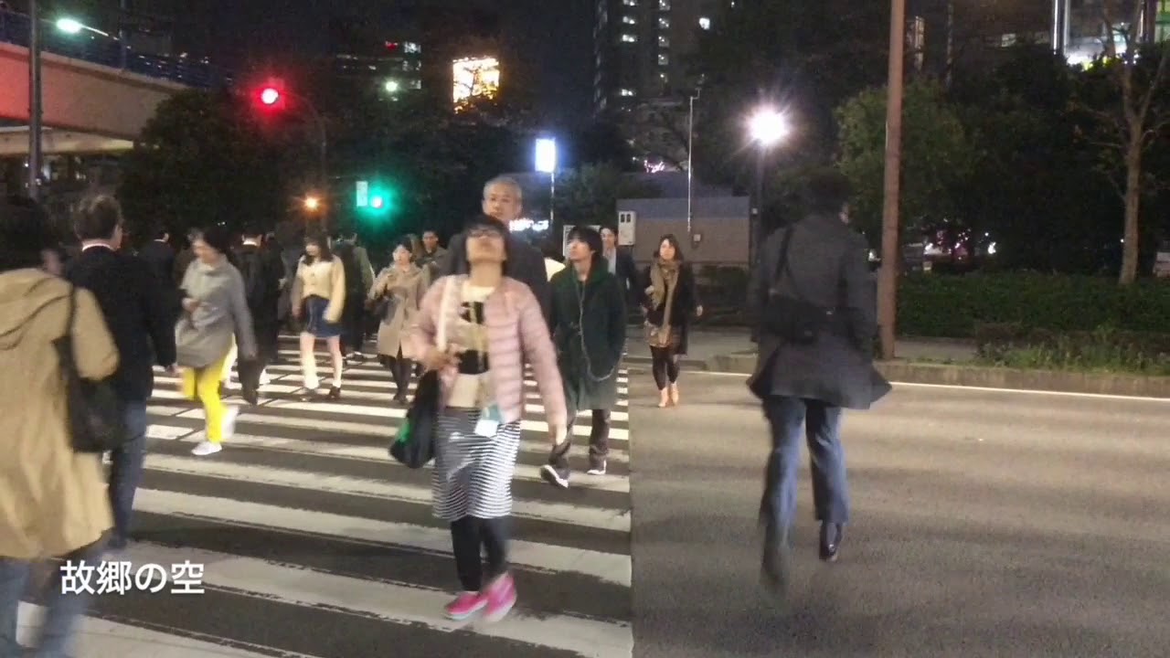 【音響式】飯田橋交差点のメロディ式信号機