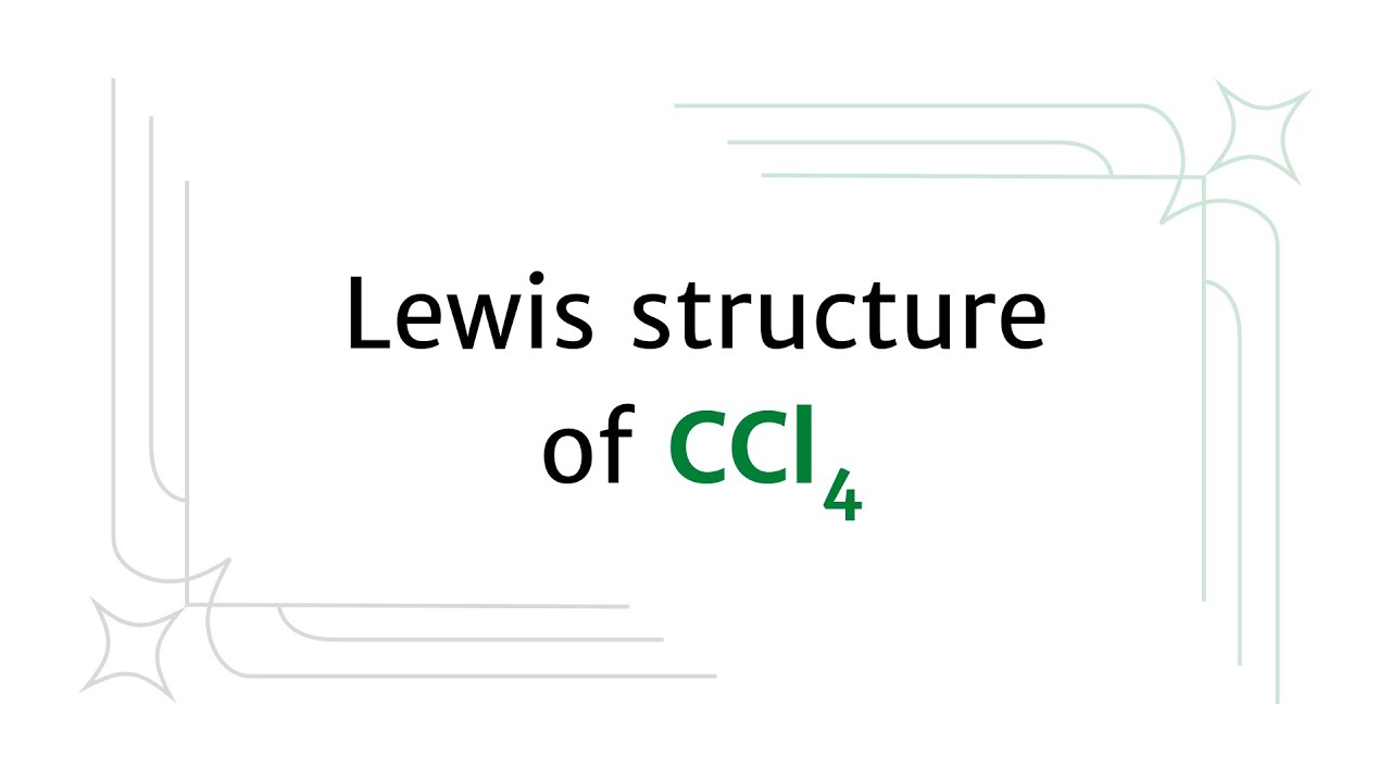 Lewis structure of CCl4