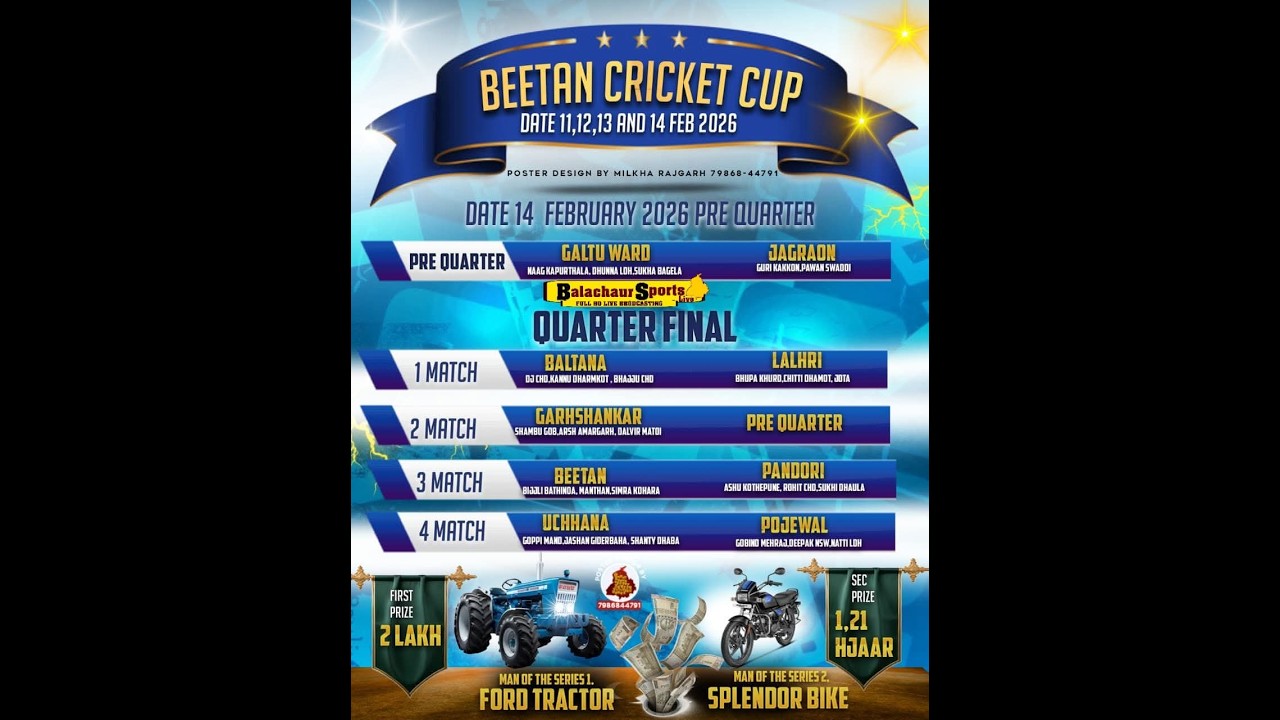 Beetan (Una) Himachal Cricket Cup Final Day Live Barnala Sports Live