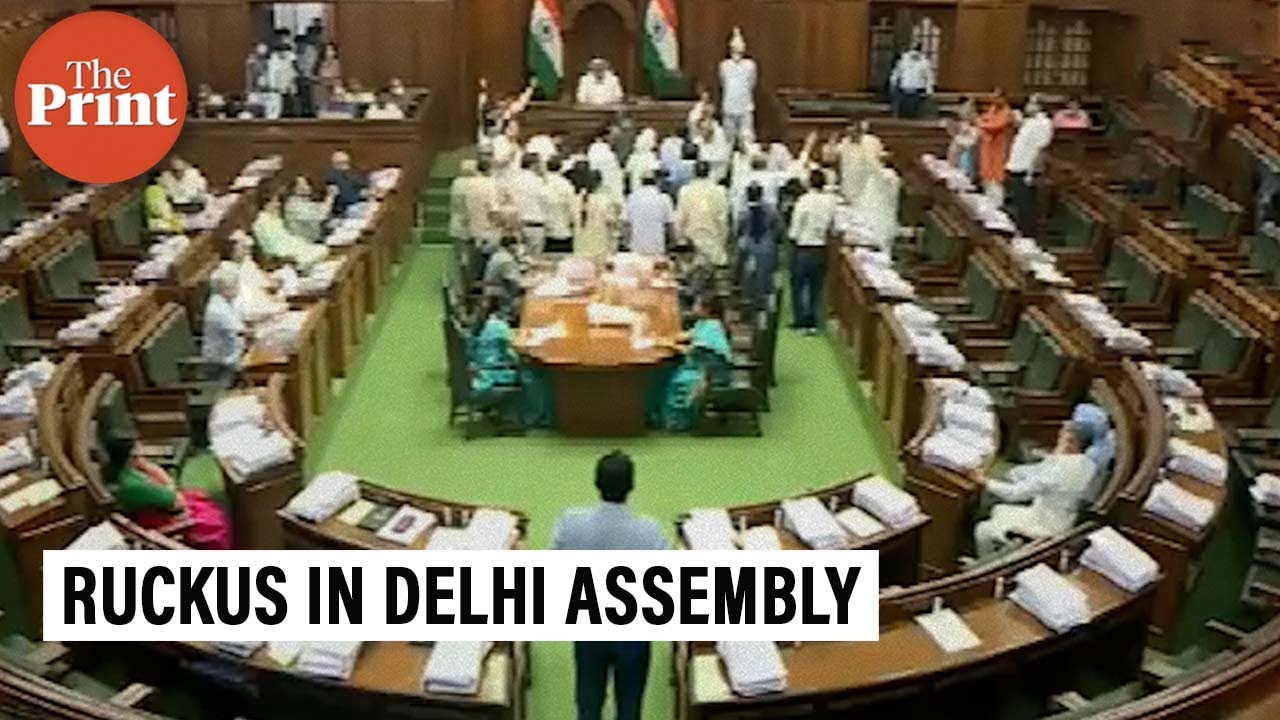 Delhi Assembly ruckus: BJP MLAs dismissed, AAP demands apology