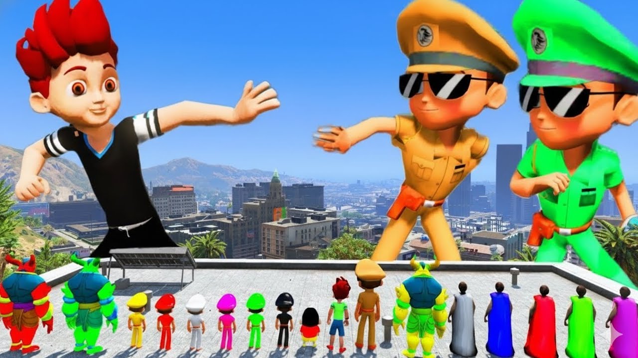 LITTLE SINGHAM WITH SHIVA KICKO SHINCHAN FOUND BIGGEST EVER KICKO IN GTA 5 #22