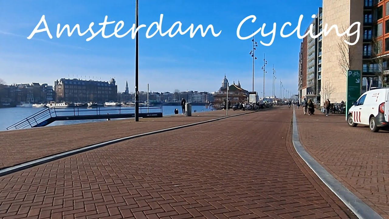 Amsterdam Cycling Bike Ride To The Library (OBA) And Back