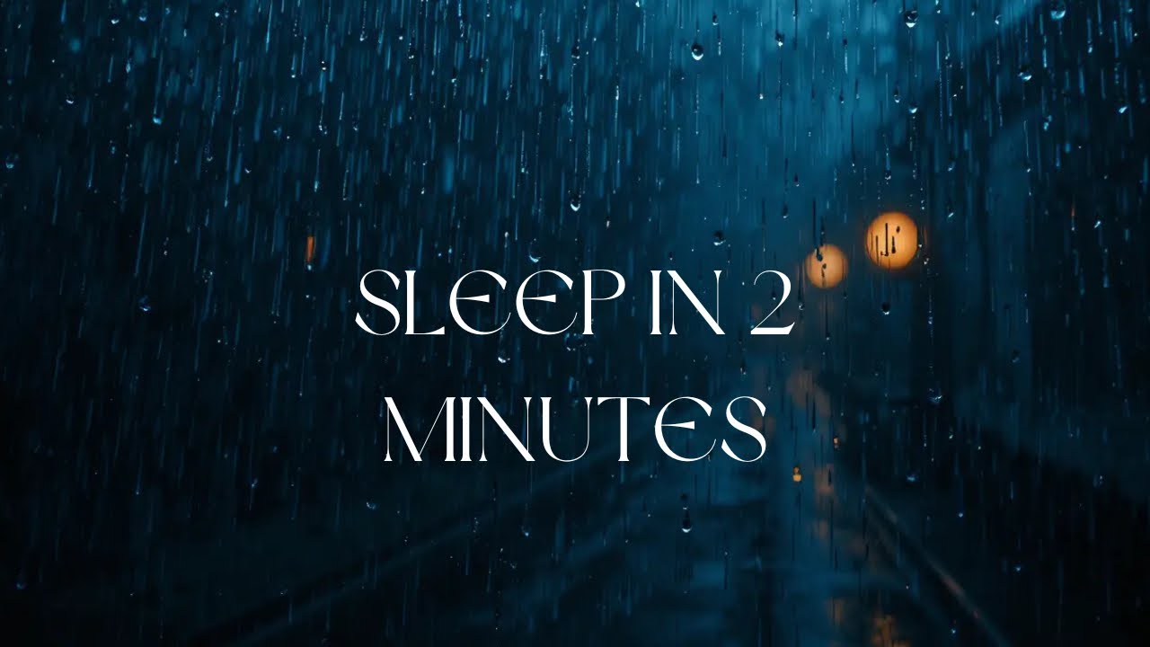 Fall Asleep Fast 🌧️ Natural Rain Sounds | Dark Night Sleep Ambience 😴