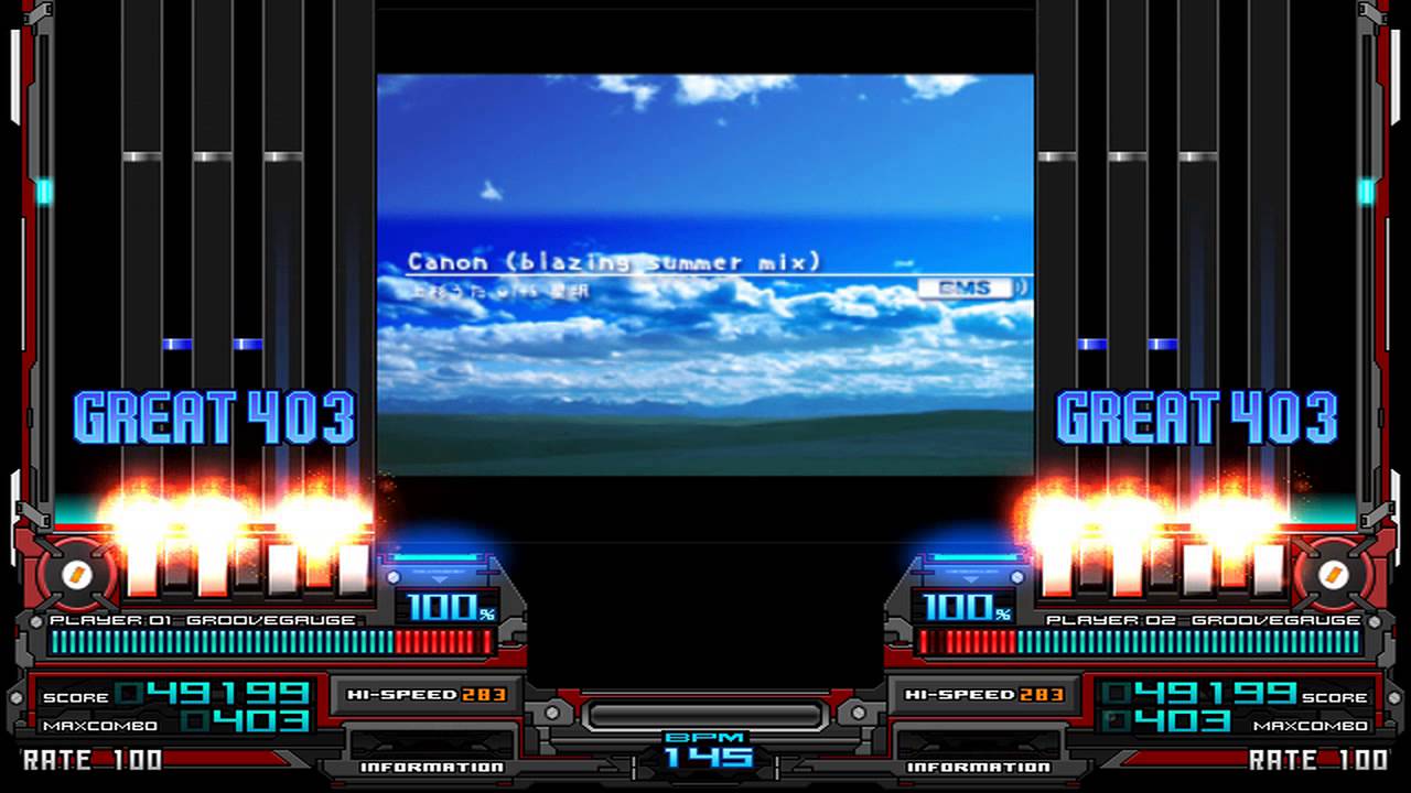 [発狂BMS] ★1 Canon (blazing summer mix) [EXTRA] / 720p 60f