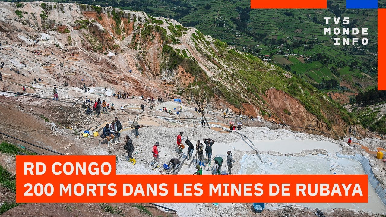RD Congo : Un &eacute;boulement dans les mines de Rubaya provoque au moins 200 morts