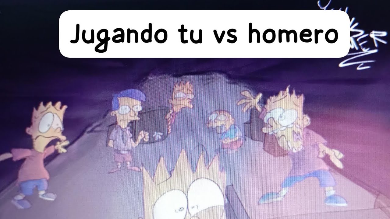 Jugando con @Laureano10_xD a tu vs homero