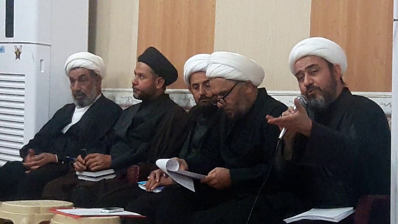 الجلسة التبليغيه في  شمال البصره /مدرسة الامام الجواد ع  الدينيه في قضاء القرنه البصره 1441رقم 4