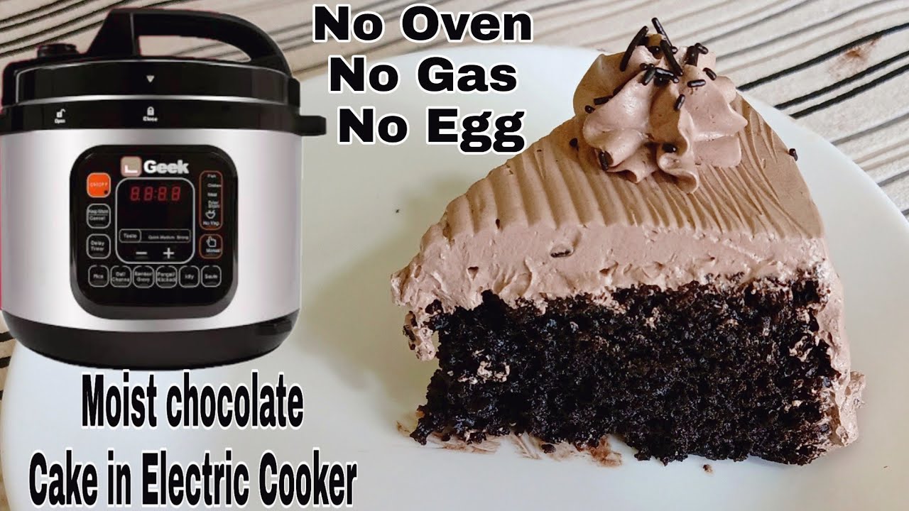 Super Moist Chocolate Cake In Geek Robocook|Eggless Cake Recipe In Cooker |Cake In Electric Cooker