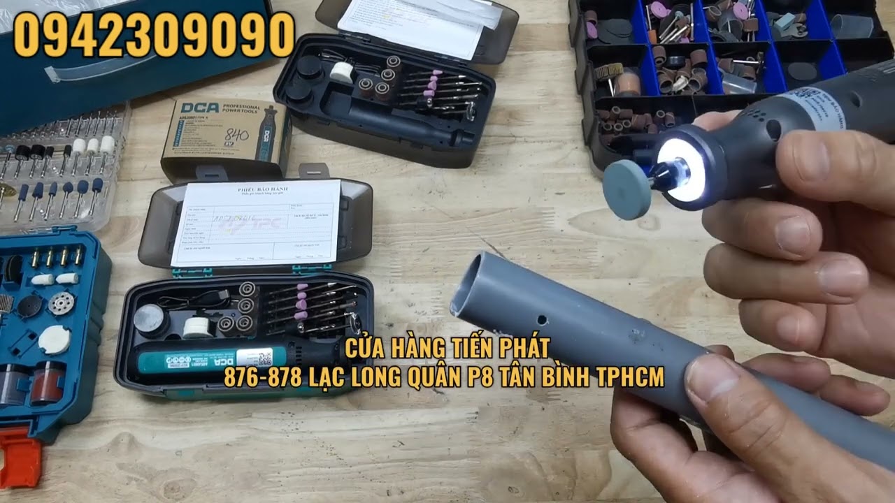 Hàng mới về, Máy mài khuôn dùng pin 4V, 8V DCA giá chỉ 540k và 840k