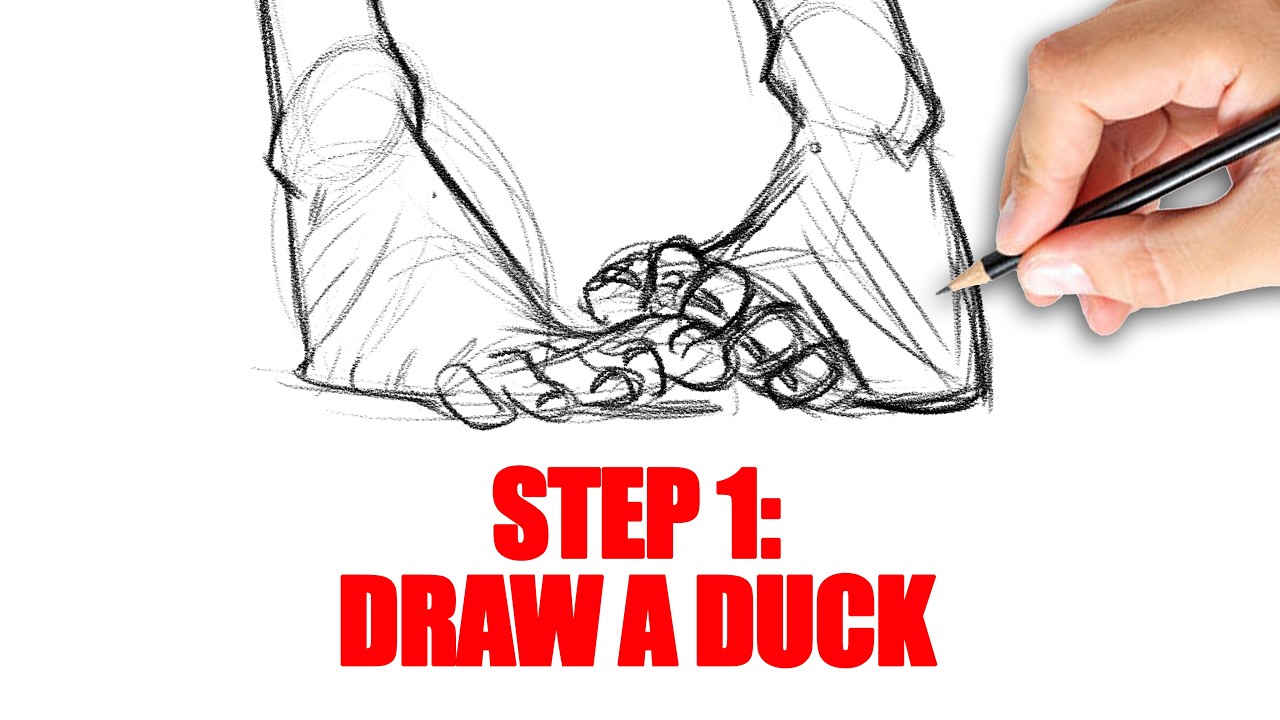 A drawing of a duck taught me HOW TO DRAW FEET