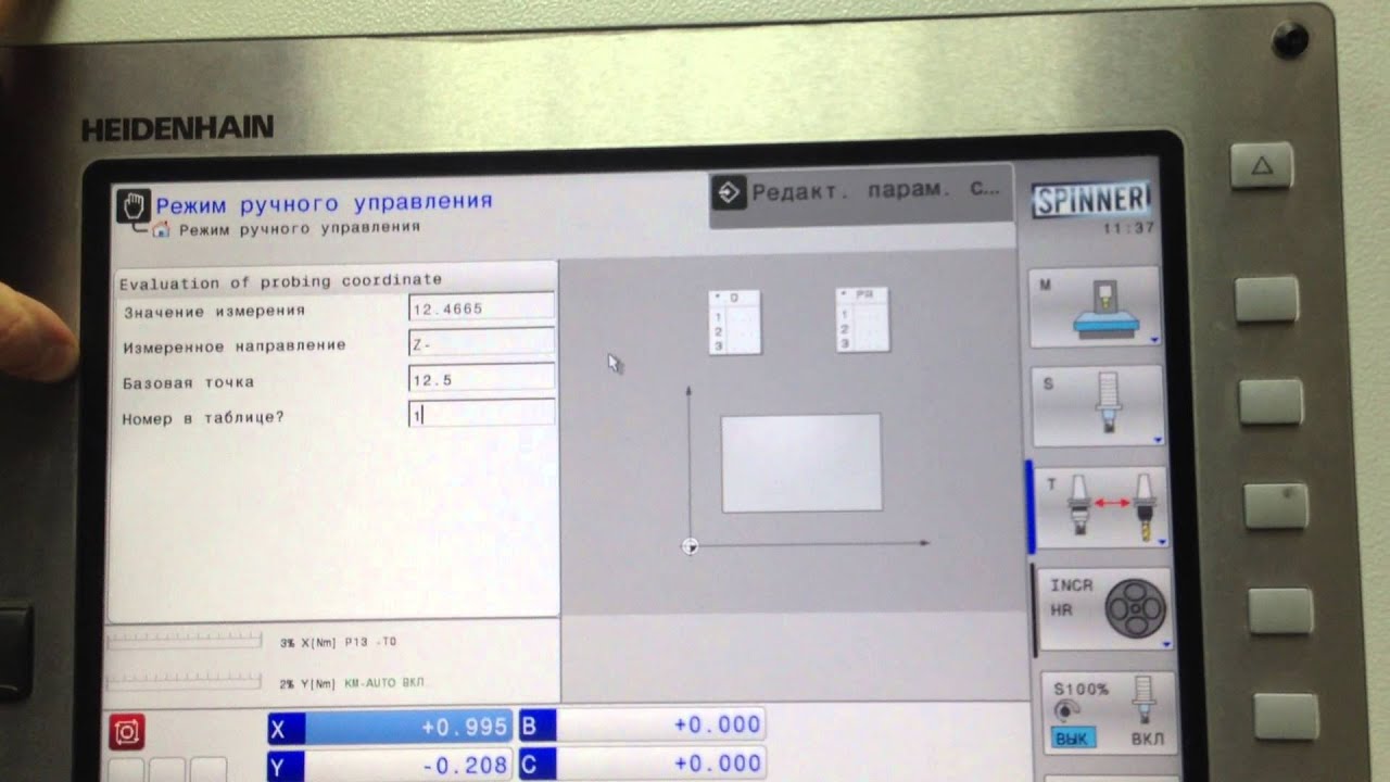 SPINNER U5 620 HEIDENHAIN Измерение щупом Renishaw