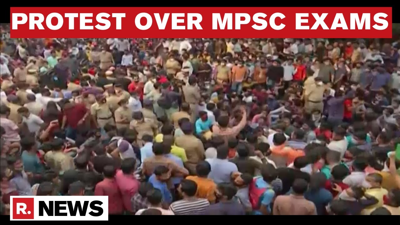 Pune: Students protest In Large Number After MPSC Exams Get Deferred