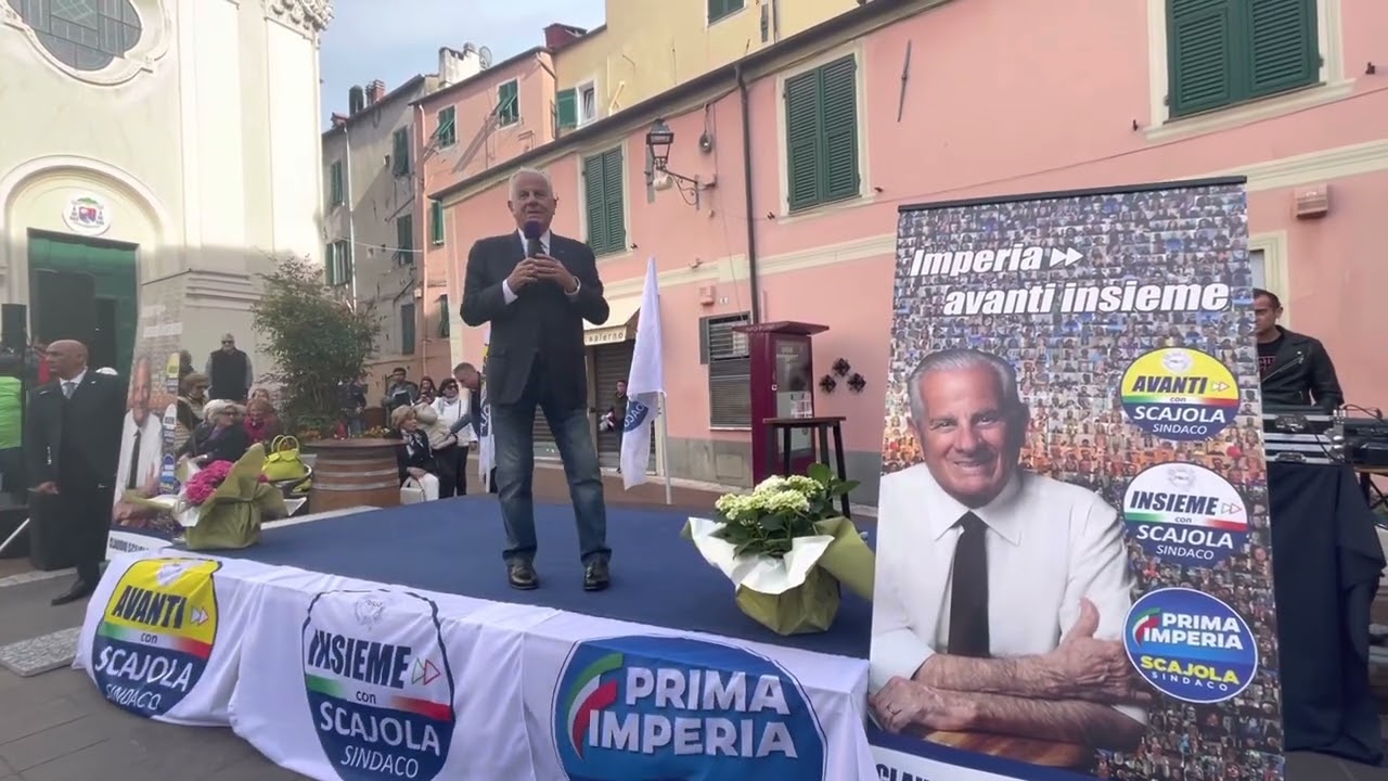 Comizio conclusivo campagna elettorale Claudio Scajola
