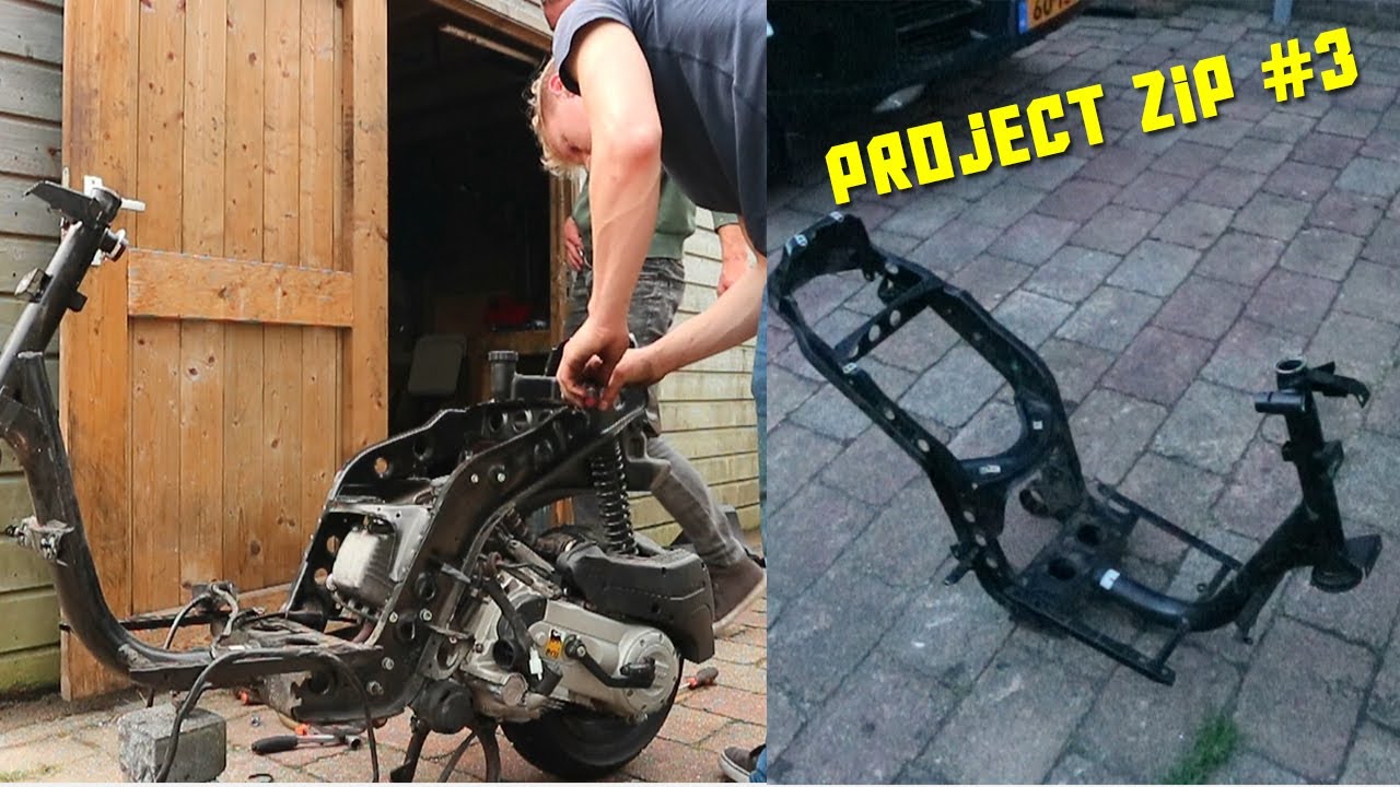 PROJECT PIAGGIO ZIP #3!!! | FRAME OVERBOUWEN!!!!