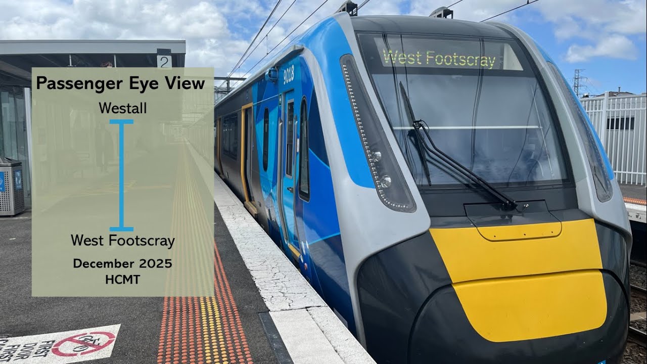 Passenger Eye View - Westall to West Footscray Via Metro Tunnel, Dec 2025