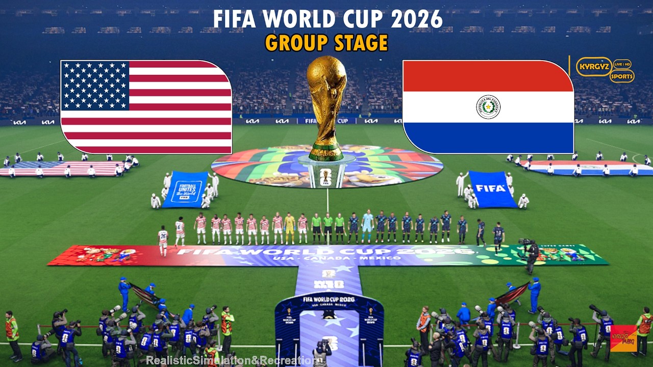 USA vs PARAGUAY | FIFA World Cup 2026 Group D | Full Match Simulation & Prediction PES 2021