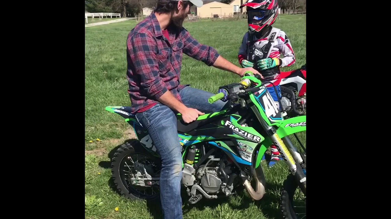 My first time riding clutch on a dirtbike