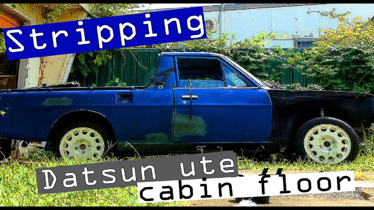 Stripping Datsun 1200 interior