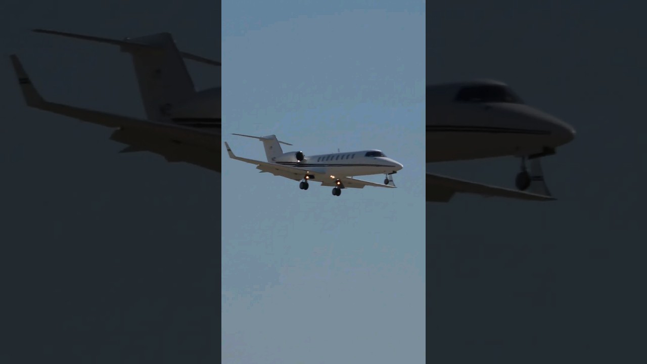 Learjet 45 Landing on 26L (KSUS) 😎 #airplanespotting