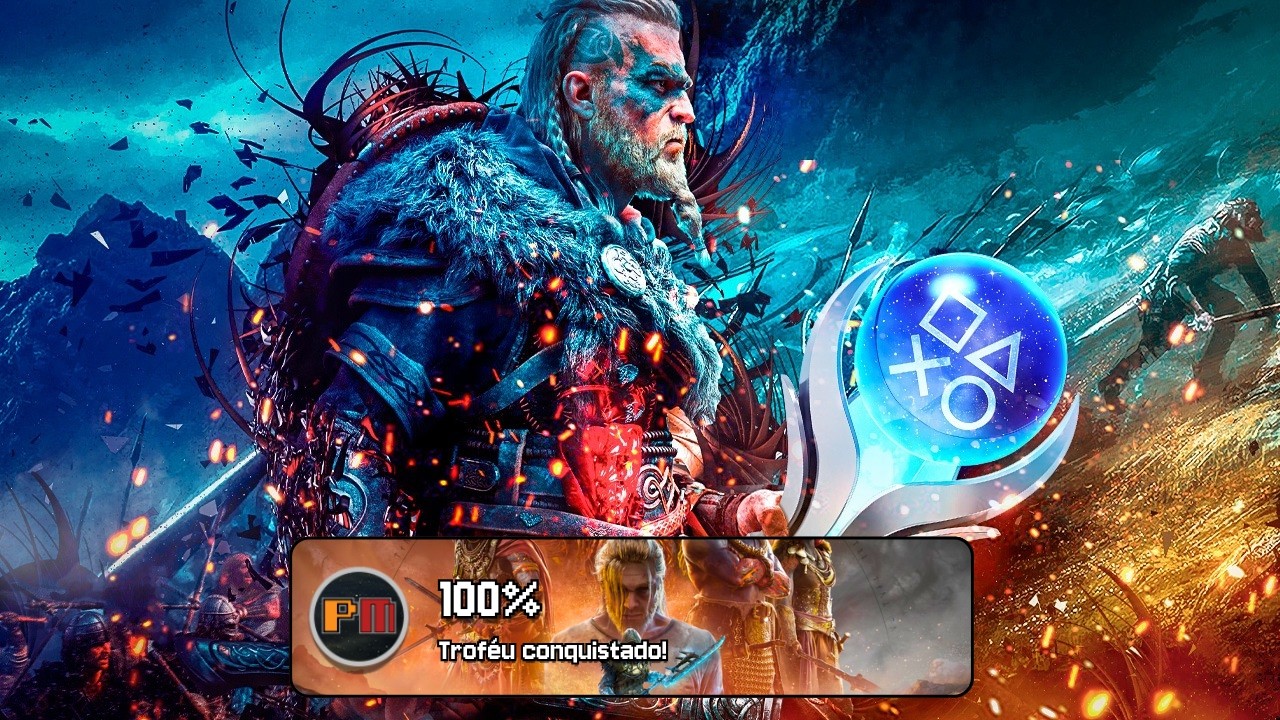 Eu joguei 100% de Assassin's Creed Valhalla... nunca serei o mesmo (PLATINANDO DLCs)