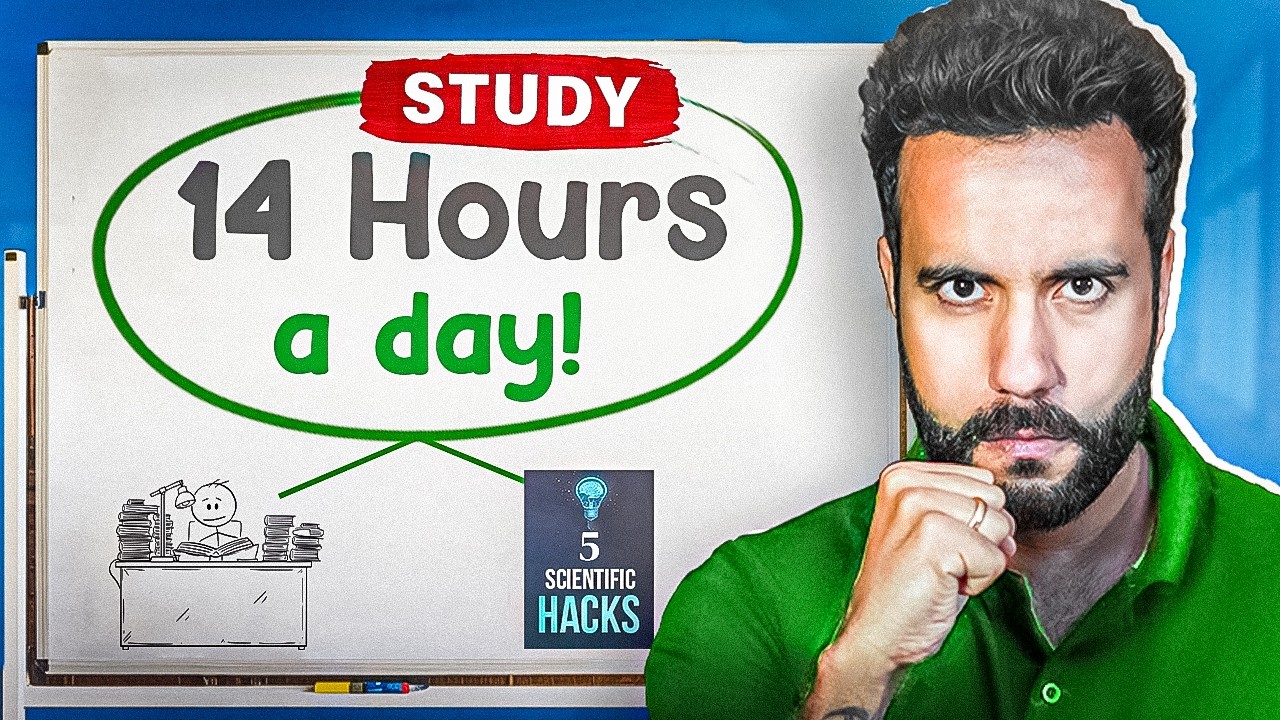 STUDY 14 hrs/day like a SUPERHUMAN - 5 Scientific HACKS! #science