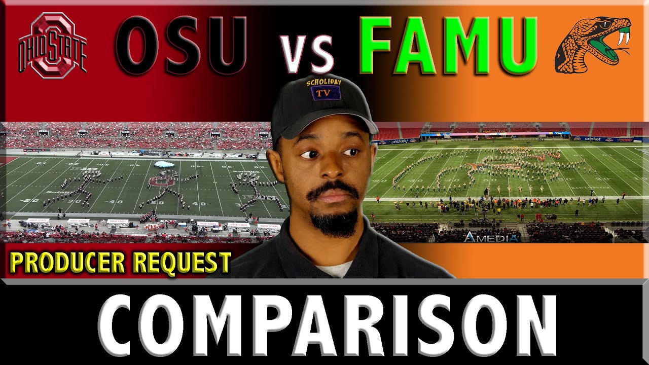 Ohio State Marching Band vs FAMU 100 2024 COMPARISON アメリカのマーチングバンドの比較 Reaction Review Steven Holiday