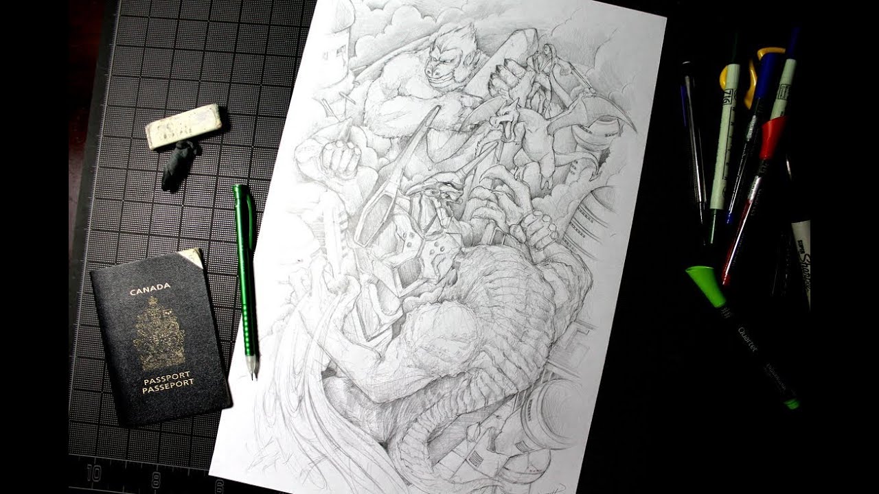 EPIC Anime Mashup Sketch