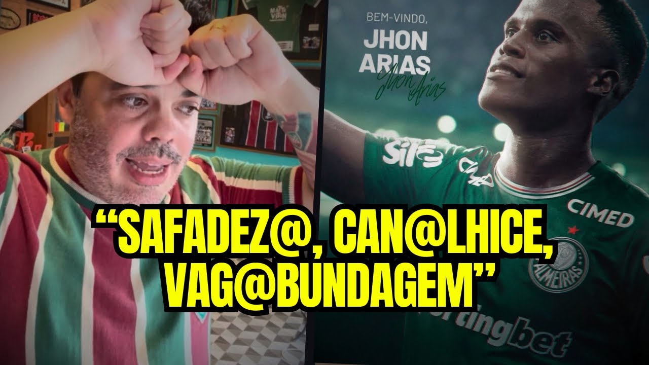 RIO EM CHOQUE! Reação DESESPERADA de Tricolor aoANÚNCIO de Árias no Palmeiras