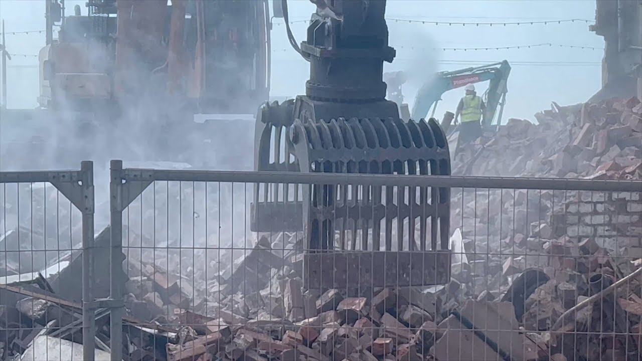 Blackpool: ST Chads Demolition Close Up 🧱🎥