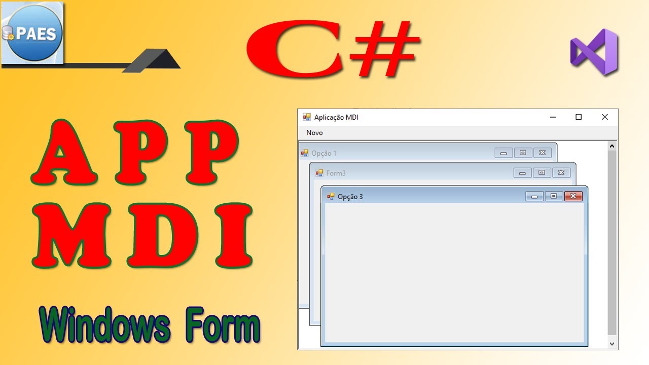 C#, Aplicacao MDI  com C Sharp. Windows Form
