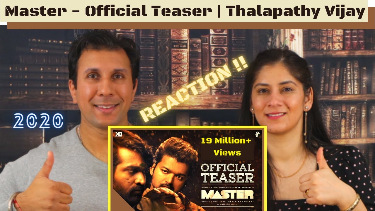 MASTER - Teaser [ REACTION!! ] | Thalapathy Vijay | Anirudh Ravichander | Lokesh Kanagaraj