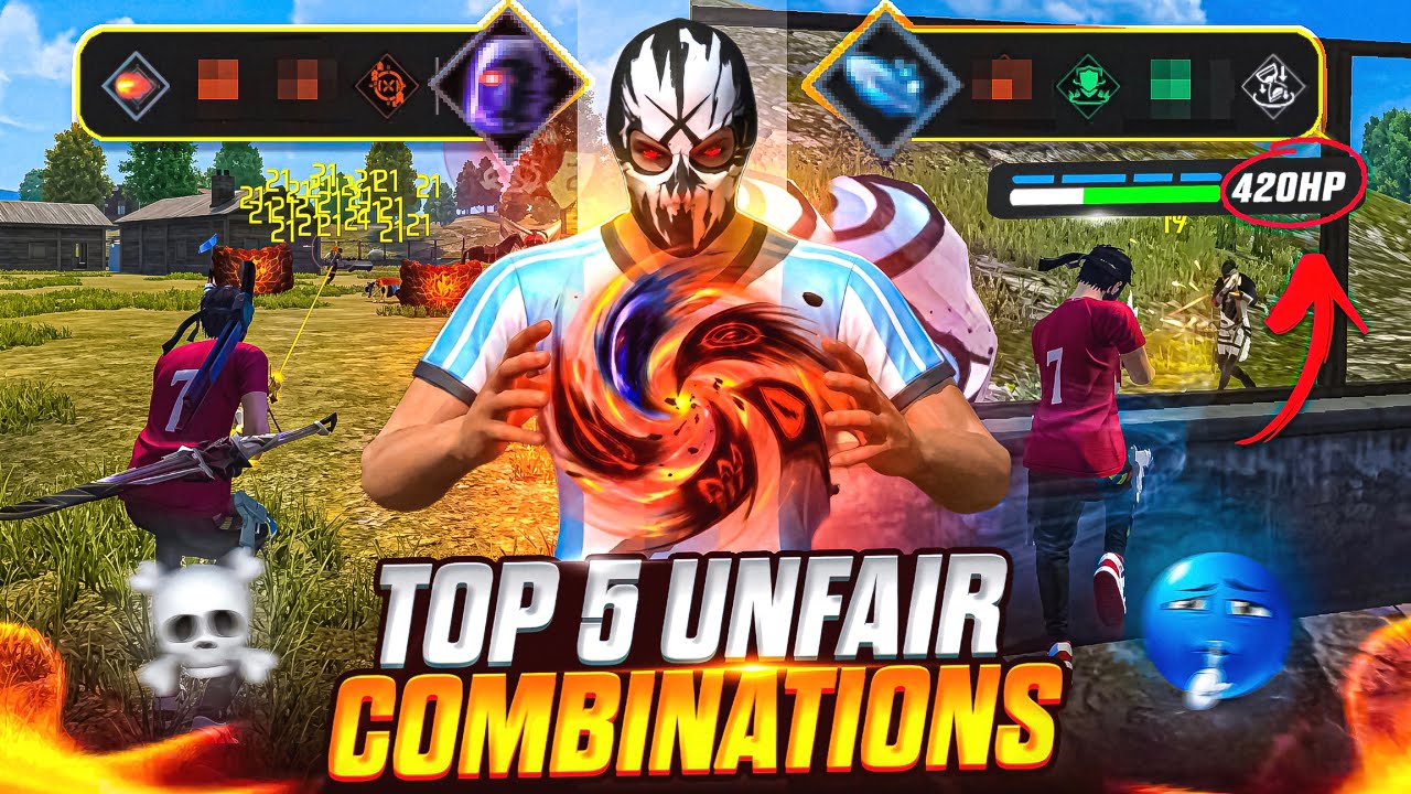 TOP 5 BEST SKILL COMBINATIONS In Free Fire 🔥 OVERPOWERED SKILLS ☠️ FOR EASY BOOYAH 🏆