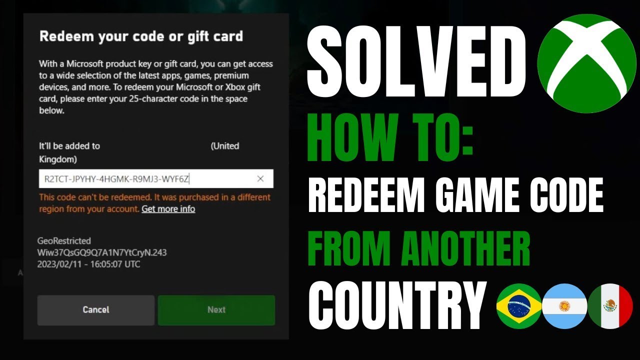 **NEW METHOD** HOW TO REDEEM ANY REGION XBOX CODES FOR CHEAP GAMES AND GAMEPASS!!!!