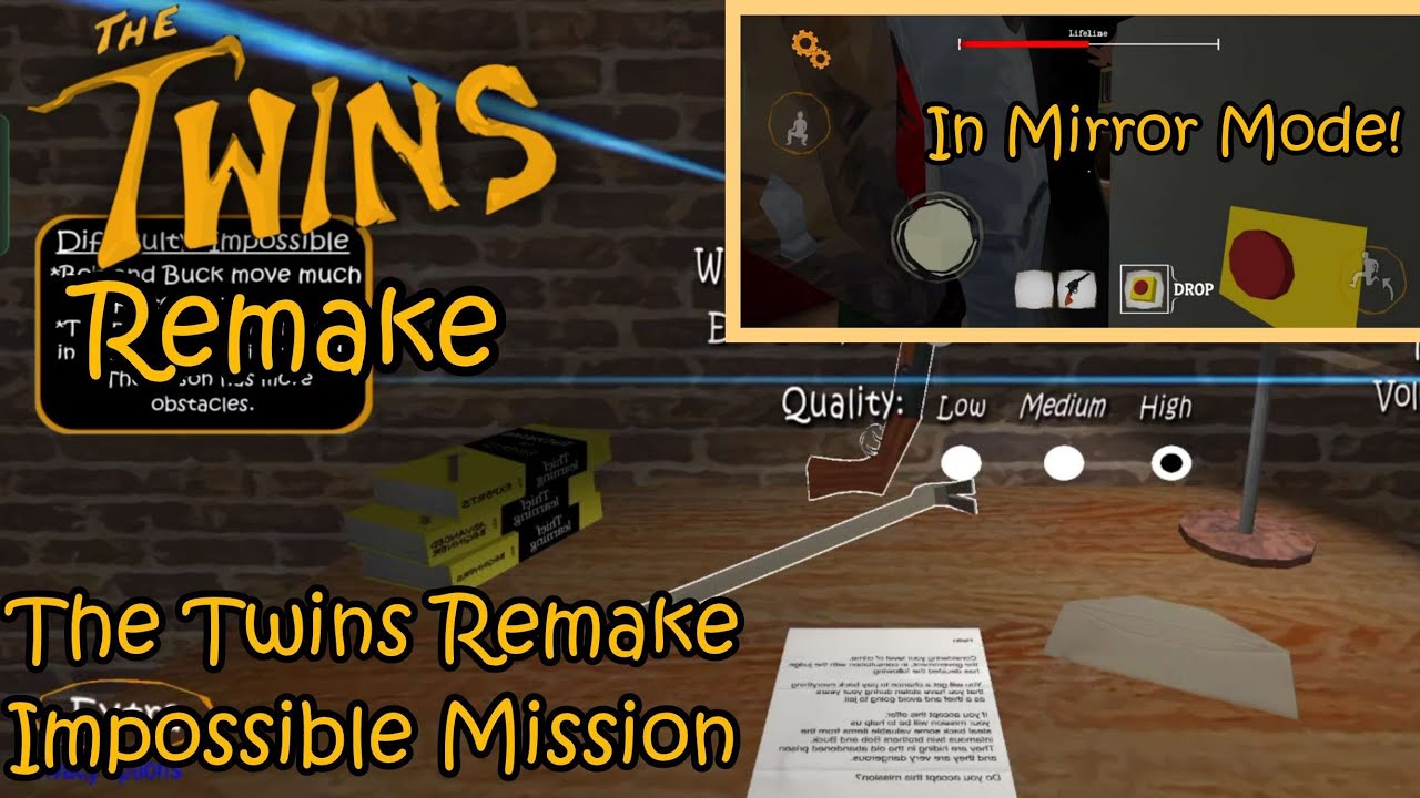 The Twins Remake Impossible Mission Almost Beated (bug at the end)