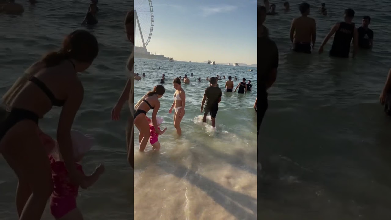 Dubai Marina beach 🏖️ enjoy