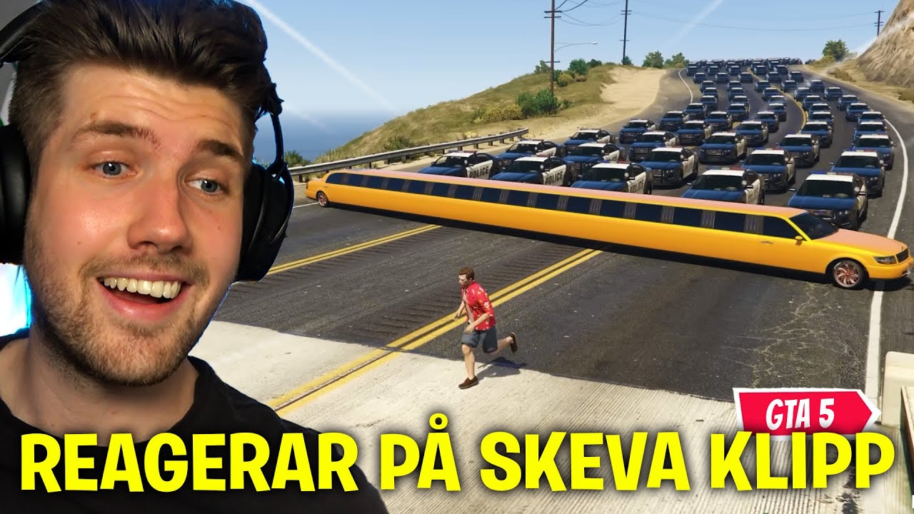 100 POLISER VS LIMO?! DE B&Auml;STA KLIPPEN P&Aring; L&Auml;NGE! *REAGERAR P&Aring; GTA 5 FUNNY MOMENTS*