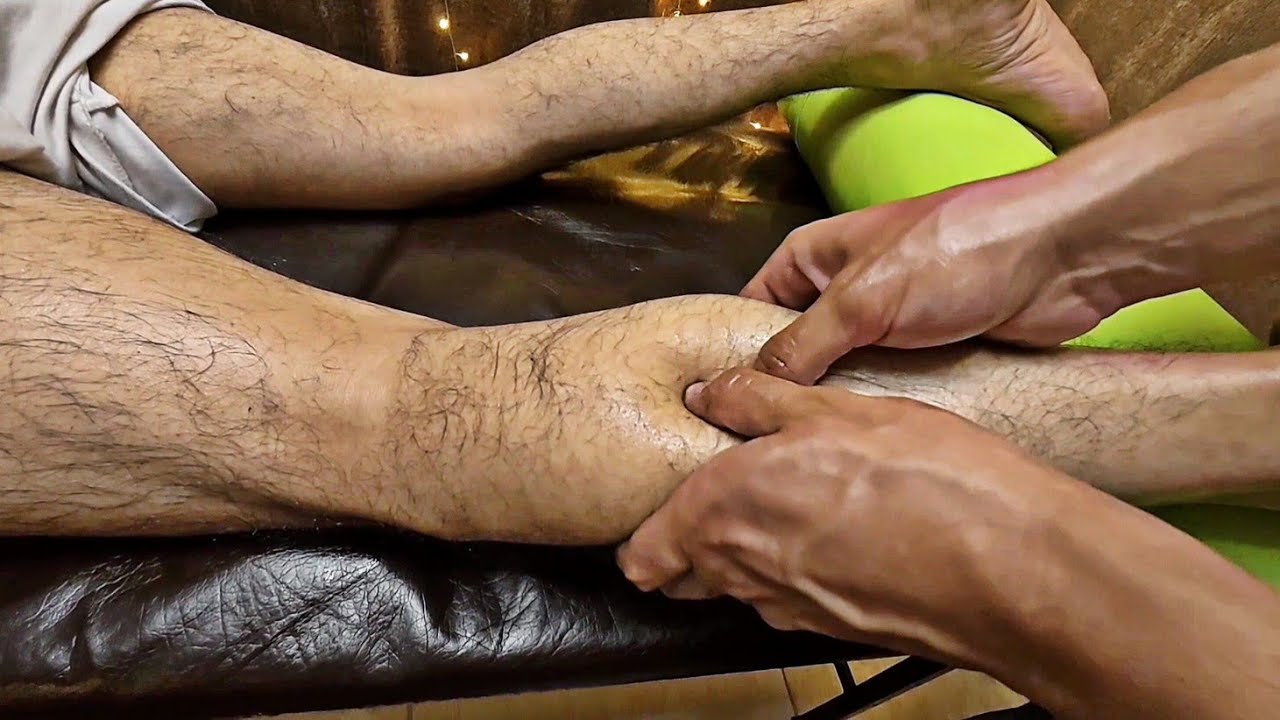 ASMR Legs Massage Therapy / Hamstring & Calf Muscles Tension Relief