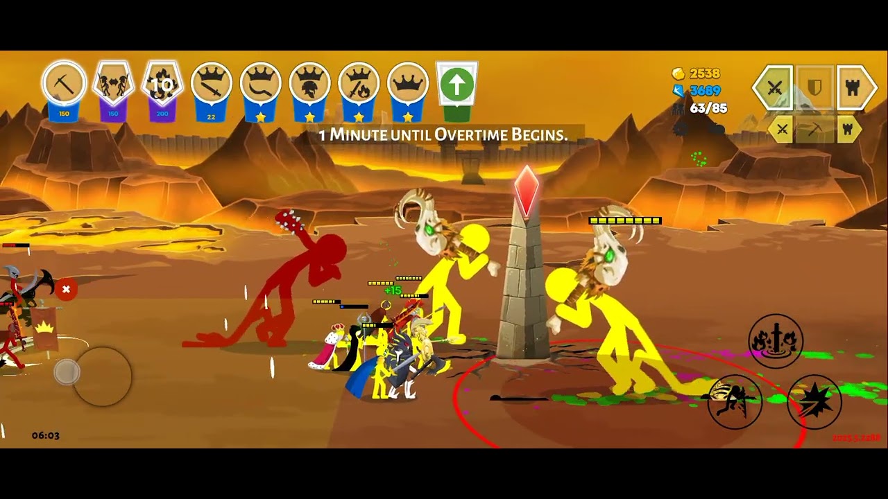Stick war saga gameplay using free generals WRATHNAR KING ZAREK SICKEL BEAR ATREYOS 